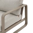 HESPERIDE - Fauteuil de salon de jardin "Domilly" café aluminium et oléfine - vignette