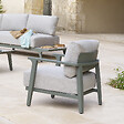 HESPERIDE - Fauteuil de salon de jardin "Pulpy" vert laurier aluminium et polyester - vignette