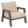 HESPERIDE - Fauteuil de jardin "Axiome" praline en aluminium traité en epoxy - vignette