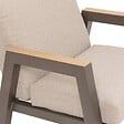HESPERIDE - Fauteuil de jardin "Axiome" praline en aluminium traité en epoxy - vignette