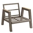 HESPERIDE - Fauteuil de jardin "Axiome" praline en aluminium traité en epoxy - vignette