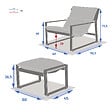 HESPERIDE - Fauteuil relax de jardin "Lambinio" blanc en aluminium en acier traité en epoxy - vignette