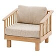 HESPERIDE - Fauteuil de salon de jardin "Xenia" acacia - vignette