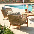 HESPERIDE - Fauteuil de salon de jardin "Deona" en acacia - vignette