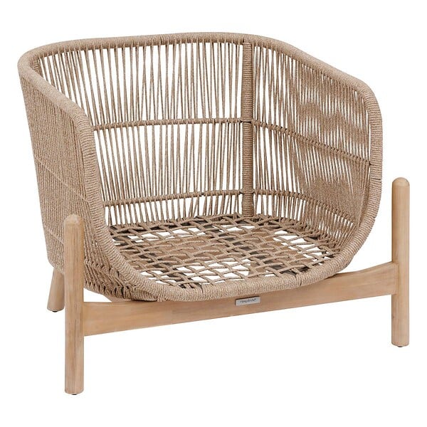 HESPERIDE - Fauteuil de salon de jardin "Deona" en acacia - large