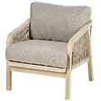 HESPERIDE - Fauteuil de salon de jardin "Papouasie" en acacia - vignette