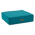 HESPERIDE - Coussin de sol "Korai" bleu canard 45x45cm en polyester - vignette