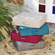 HESPERIDE - Coussin de sol "Korai" ardoise 45x45cm en polyester - vignette