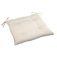 HESPERIDE - Galette de chaise carrée 4 points "Korai" blé 40x40x4cm en polyester - vignette