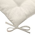 HESPERIDE - Galette de chaise carrée 4 points "Korai" blé 40x40x4cm en polyester - vignette