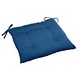 HESPERIDE - Galette de chaise carrée 4 points "Korai" bleu indigo 40x40x4cm en polyester - vignette