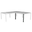 HESPERIDE - Kit de 2 poteaux d'angle pour pergola bioclimatique "Majaé" 3,6x3,6m - vignette