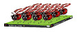 SMARTSOLAR - Coccinelle solaire suspendue - 4 LEDs - 10x13x10cm - vignette