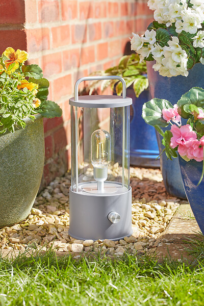 SMARTSOLAR - Lanterne Nordic rechargeable 80 lumens - H.35xL.14.5xP.16cm - large