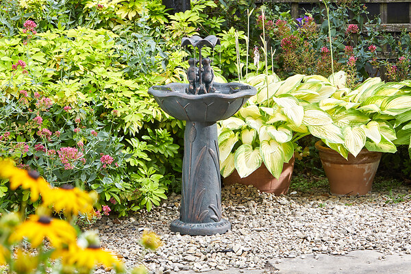 SMARTSOLAR - Fontaine grenouille résine - H.84xL.46,4xP.46,4cm - large