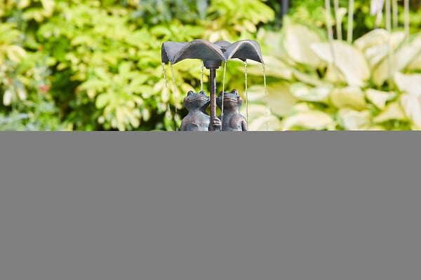 SMARTSOLAR - Fontaine grenouille résine - H.84xL.46,4xP.46,4cm - large