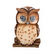 SMARTSOLAR - Hibou solaire clin d'œil en résine - H.25.5xL.18.5xP.15.5cm - vignette