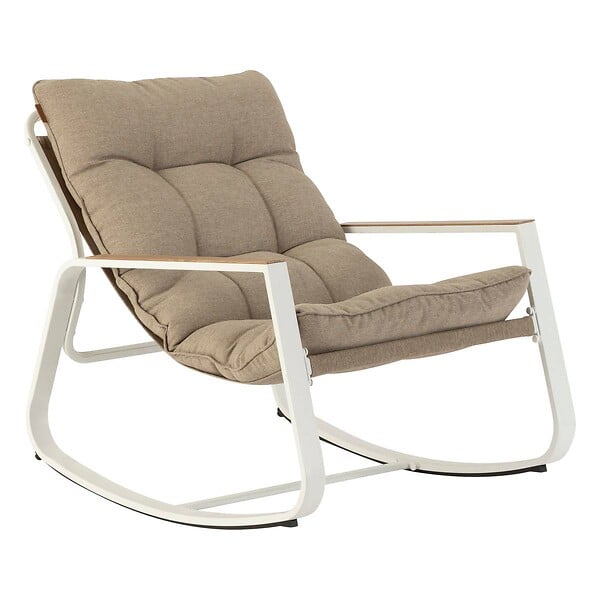 HESPERIDE - Fauteuil à bascule de jardin "Felinio" taupe - large