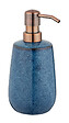 WENKO - Distributeur de savon céramique Sirmione Bleu 0,43 L - vignette