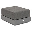 HESPERIDE - Pouf de jardin "Allure" graphite en aluminium traité en epoxy - vignette