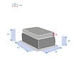 HESPERIDE - Pouf de jardin "Mooréa" terre d'ombre en aluminium traité époxy et résine tressée - vignette