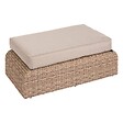 HESPERIDE - Pouf de jardin "Mooréa" savana en aluminium traité époxy et résine tressée - vignette
