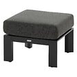 HESPERIDE - Pouf de jardin "Évasion" graphite aluminium et oléfine - vignette