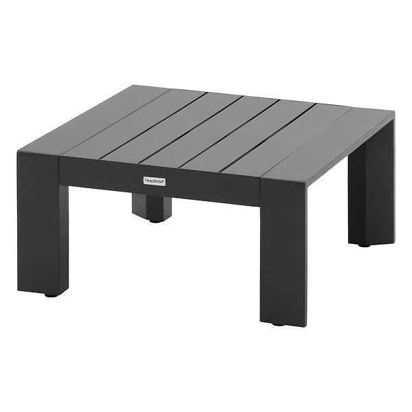 HESPERIDE - Pouf de jardin "Évasion" graphite aluminium et oléfine - large