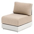HESPERIDE - Chauffeuse de jardin "Allure" avoine aluminium et polyester - vignette