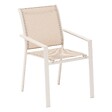 HESPERIDE - Fauteuil de jardin empilable "Essentia" lin & argile en aluminium traité en epoxy - vignette