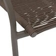 HESPERIDE - Fauteuil de jardin empilable "Riu" vert wengé & praliné en aluminium traité en epoxy - vignette