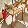 HESPERIDE - Lot de 2 fauteuils de salon de jardin "Temeira" acacia  et texaline - vignette