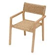 HESPERIDE - Lot de 2 fauteuils de salon de jardin "Temeira" acacia  et texaline - vignette