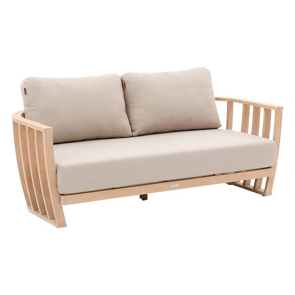 HESPERIDE - Salon de jardin "Lemindo" 5 places en polyester et eucalyptus - large