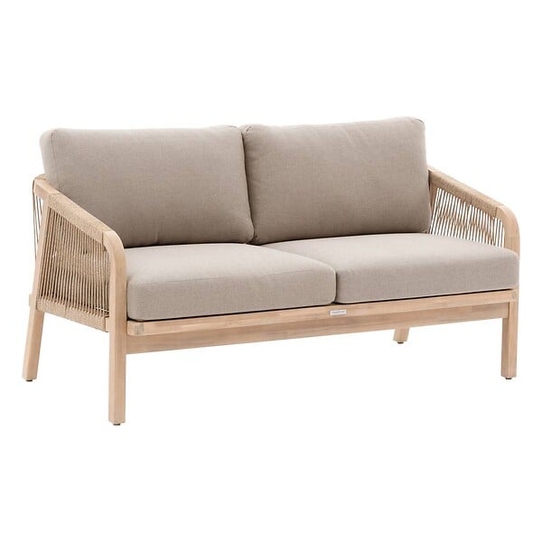 HESPERIDE - Canapé de jardin "Papouasie" acacia 2 places en polyester et acacia - large
