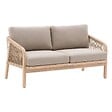 HESPERIDE - Canapé de jardin "Papouasie" acacia 2 places en polyester et acacia - vignette