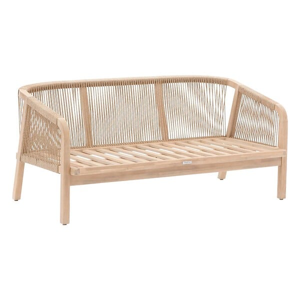 HESPERIDE - Canapé de jardin "Papouasie" acacia 2 places en polyester et acacia - large