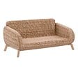 HESPERIDE - Canapé de jardin "Manissa" honey & beige 2 places en aluminium et polyester - vignette