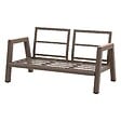 HESPERIDE - Canapé de jardin "Axiome" praline & beige 2 places en aluminium et polyester - vignette