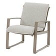 HESPERIDE - Salon de jardin "Boreane" Noisette & café 5 places en aluminium texaline et polyester - vignette