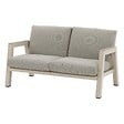 HESPERIDE - Canapé de jardin "Axiome" argile 2 places en aluminium et polyester - vignette