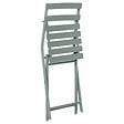 HESPERIDE - Chaise de jardin pliante "Greensboro" vert olive en acier traité époxy - vignette