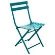 HESPERIDE - Chaise de jardin pliante "Greensboro" bleu canard en acier traité époxy - vignette