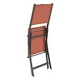 HESPERIDE - Lot de 4 chaises de jardin pliantes "Modula"  ambre et graphite - vignette