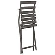 HESPERIDE - Chaise de jardin pliante "Greensboro" tonka en acier traité époxy - vignette