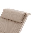 HESPERIDE - Transat "Allure" lin & argile 2 roues en aluminium et texaline - vignette