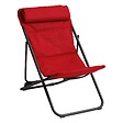 HESPERIDE - Chilienne de jardin pliante "Jubba" grenade & graphite en zinc et polyester - vignette