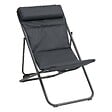 HESPERIDE - Chilienne de jardin pliante "Jubba" anthracite & graphite en zinc et polyester - vignette