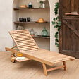 HAPPY GARDEN - Bain de soleil pliant en acacia KANAWA - vignette