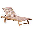 HAPPY GARDEN - Bain de soleil pliant en acacia KANAWA - vignette